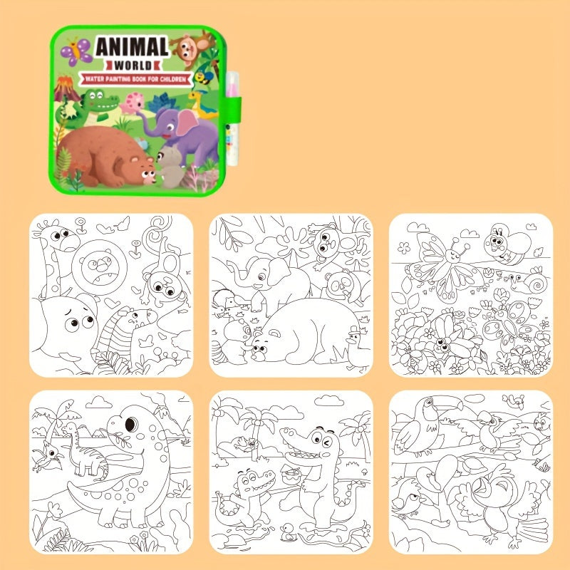 Magic Splash Colouring Book & Pen – Paint with Water Again & Again