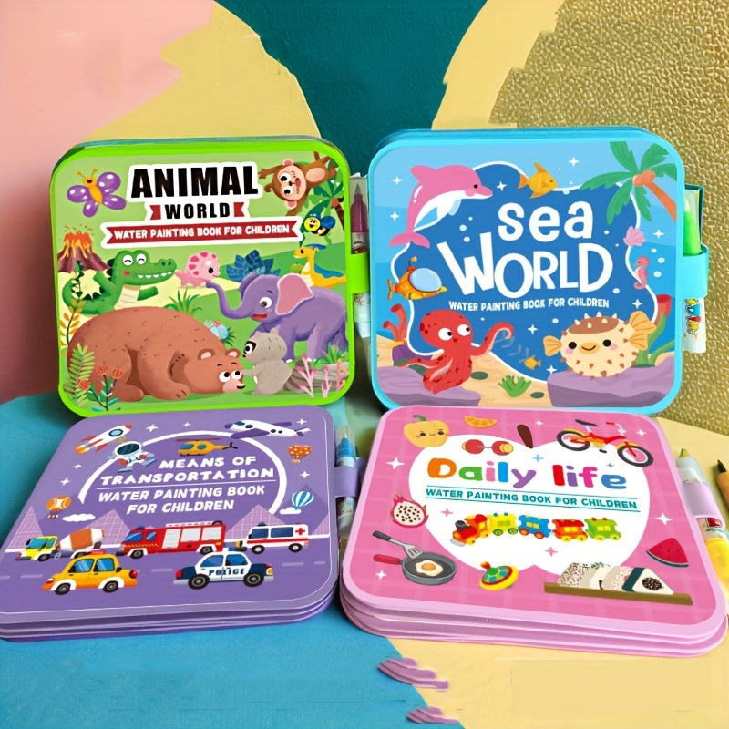 Magic Splash Colouring Book & Pen – Paint with Water Again & Again