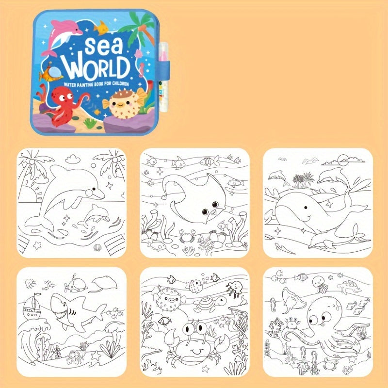 Magic Splash Colouring Book & Pen – Paint with Water Again & Again