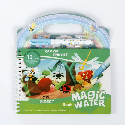 Magical Reusable Children's Water Painting Book