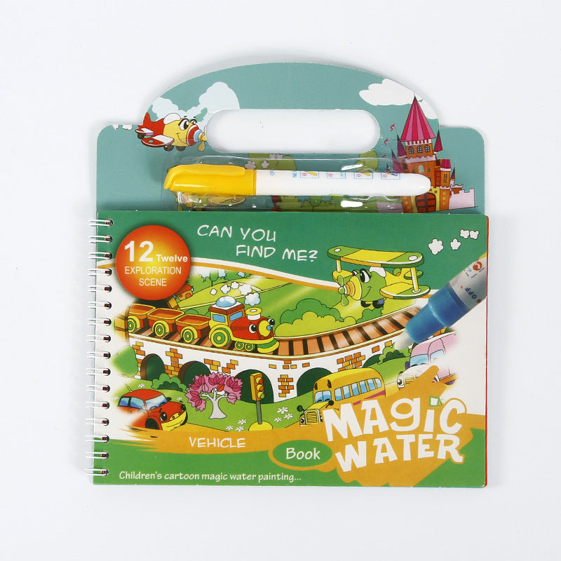 Magical Reusable Children's Water Painting Book