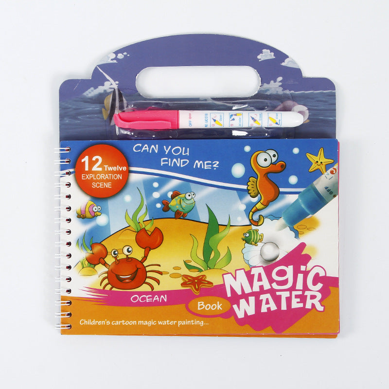 Magical Reusable Children's Water Painting Book